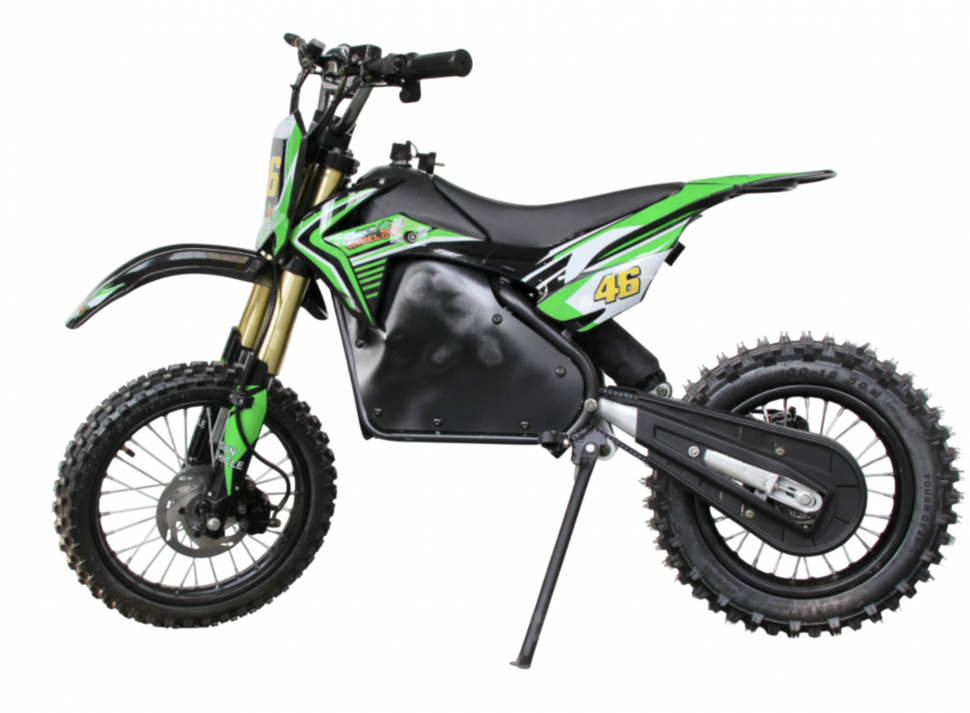 Детский электромотоцикл GreenCamel Питбайк DB500 (1500W R14/R12)